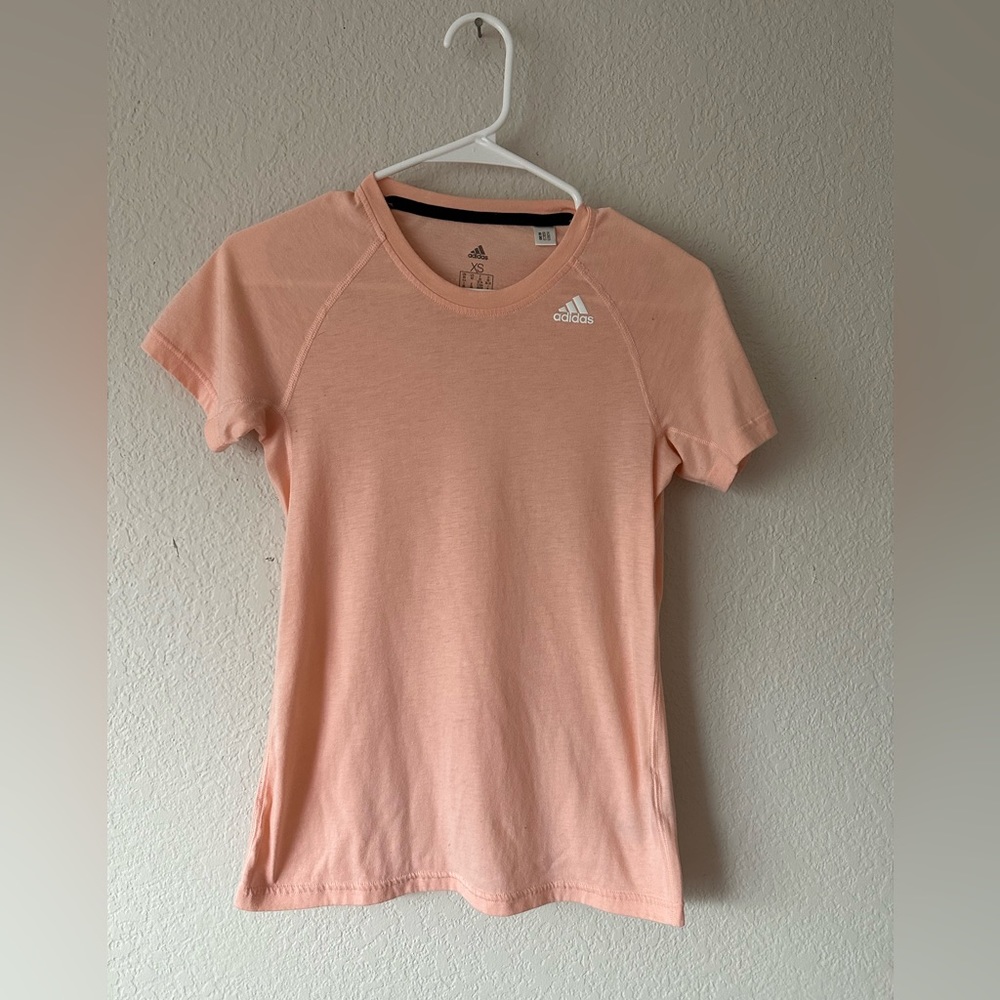Adidas shirt peach color